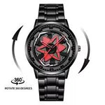 Load image into Gallery viewer, Men's motorsport-inspired rotating dial quartz watch with solid stainless steel case