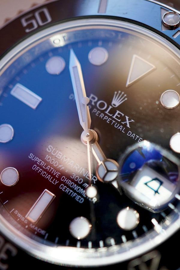 Rolex Submariner Date black dial close-up
