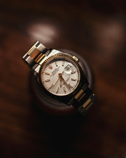 Elegant ladies luxury watch with silver dial
