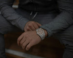 Load image into Gallery viewer, Luxury steel sports watch on the wrist