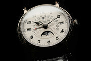 Patek Philippe luxury watch with white dial