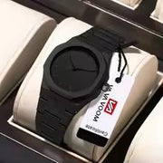 VA VA VOOM men's military Arabic dial watch in black silicone sport quartz wristwatch
