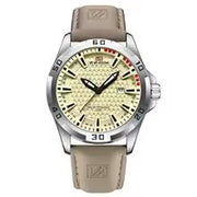 VA VA VOOM men's leather military watch waterproof calendar quartz sport wristwatch